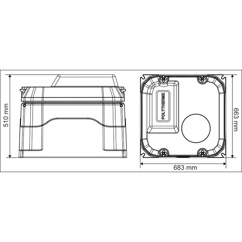 POLYTHERME Tränke mit 1 Schale