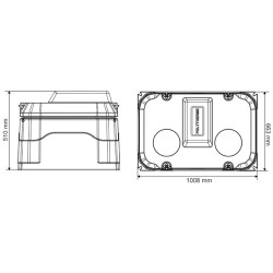 POLYTHERME Tränke mit 2 Schalen