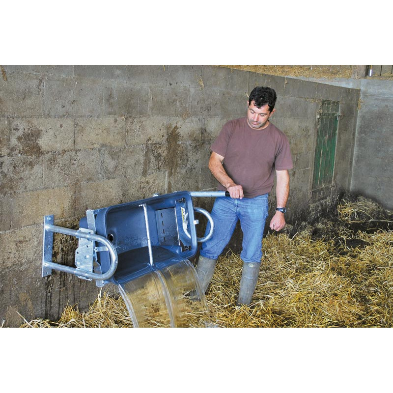 Doppelte kippbare 75 M POLYBAC Tränke mit Vollrand Doppelte kippbare 75 M POLYBAC Tränke mit Vollrand