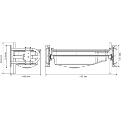 Doppelte kippbare 75 M POLYBAC Tränke mit Vollrand Doppelte kippbare 75 M POLYBAC Tränke mit Vollrand