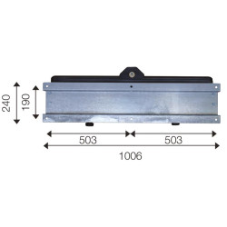 Doppelte 72 M Polybac Tränke mit Innenrand Doppelte 72 M Polybac Tränke mit Innenrand