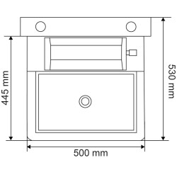 Einfache 25 M Polybac Tränke mit Innenrand und Befestigungsrahmen