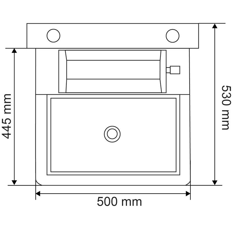 Einfache 25 M Polybac Tränke mit Innenrand und Befestigungsrahmen