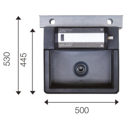 Einfache 25 M Polybac Tränke mit Innenrand Einfache 25 M Polybac Tränke mit Innenrand