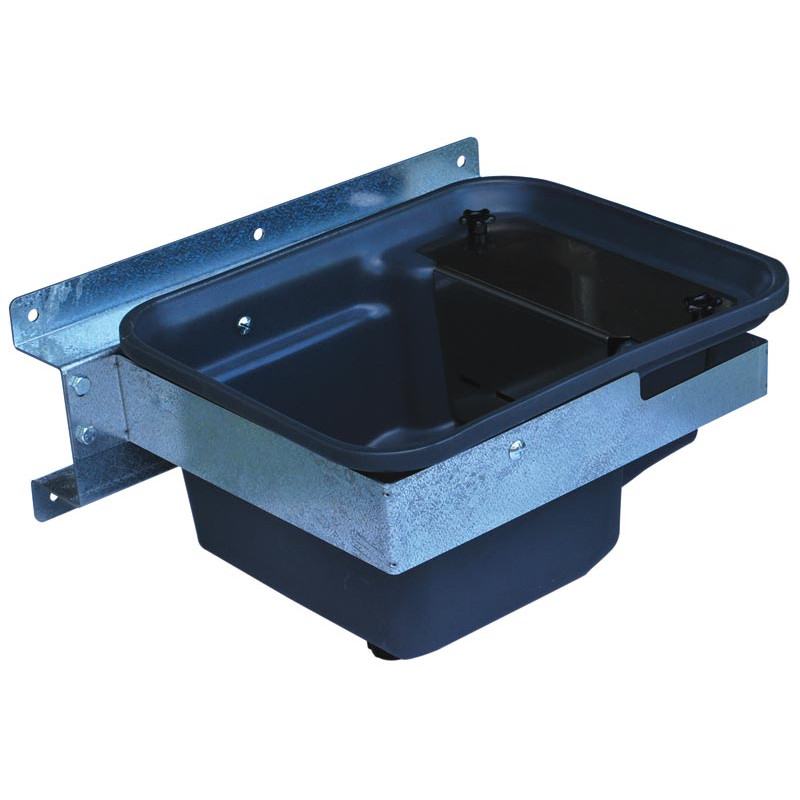 Einfache Polybac 30 M Tränke mit Vollrand und Befestigungsrahmen Einfache Polybac 30 M Tränke mit Vollrand und Befestigungsrahmen