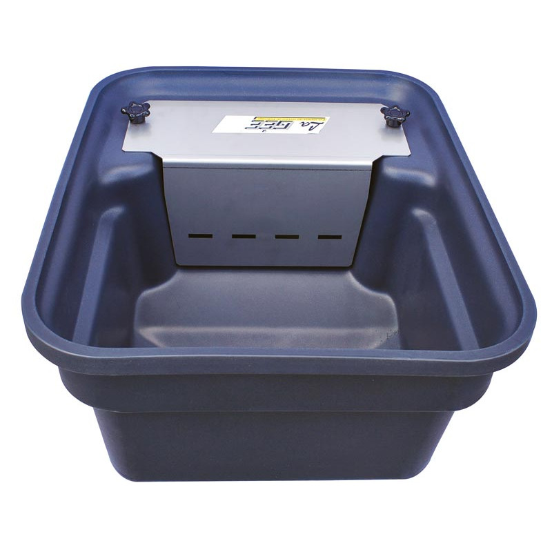 Einfache Polybac 30 M Tränke mit Vollrand und Befestigungsrahmen Einfache Polybac 30 M Tränke mit Vollrand und Befestigungsrahmen