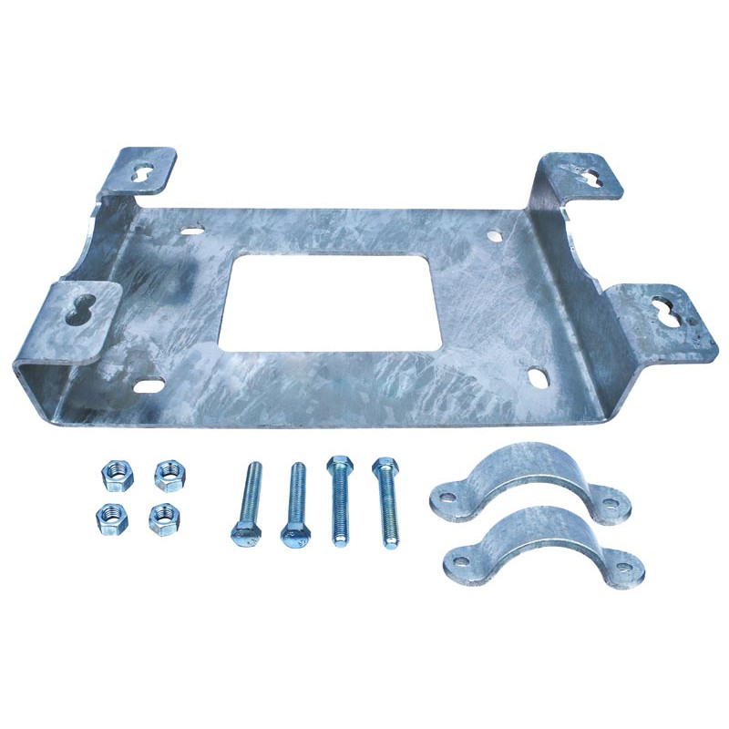 PLATTE MIT 1/2 SCHELLE ZUR TRÄNKEBEFESTIGUNG AN PFOSTEN