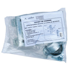 PLATTE MIT 1/2 SCHELLE ZUR TRÄNKEBEFESTIGUNG AN PFOSTEN