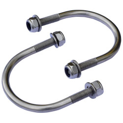 PAAR BEFESTIGUNGSBÜGEL FÜR TRÄNKEN AUF PFOSTEN